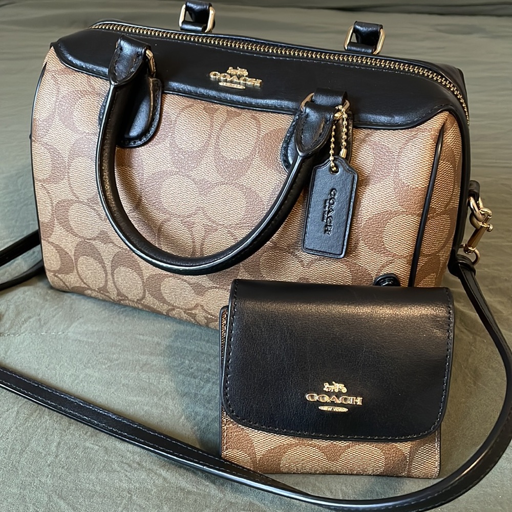 NWOT Coach Mini Bennett Satchel Handbag and Wallet
